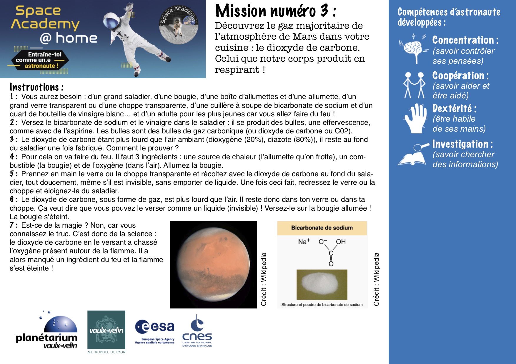 Space academy Mission 3 Gaz Mars